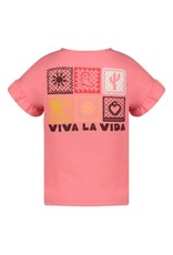Jubel T-shirt met backprint - Salsa Sunset Roze