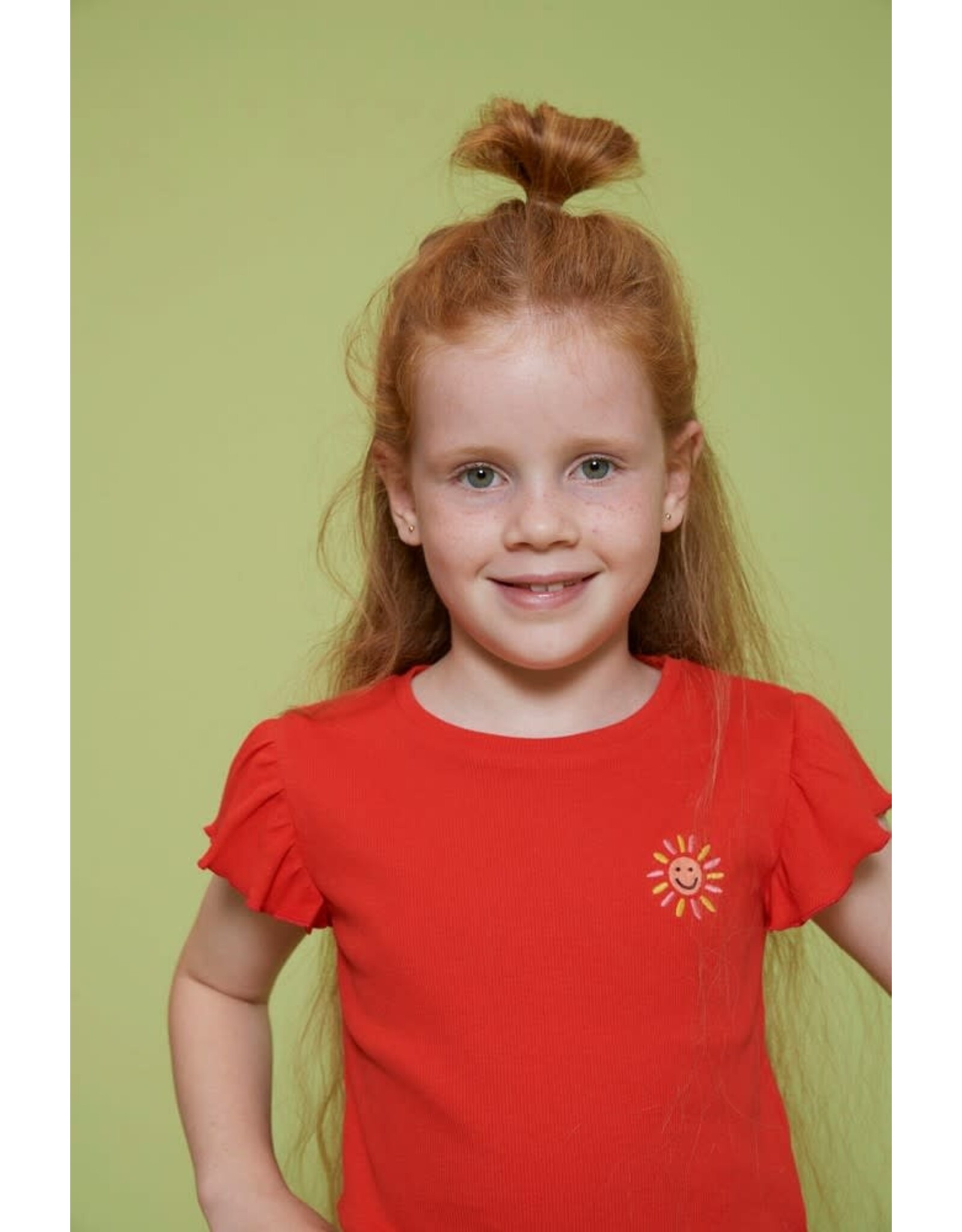 Jubel T-shirt rib - Salsa Sunset Rood