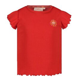 Jubel T-shirt rib - Salsa Sunset Rood