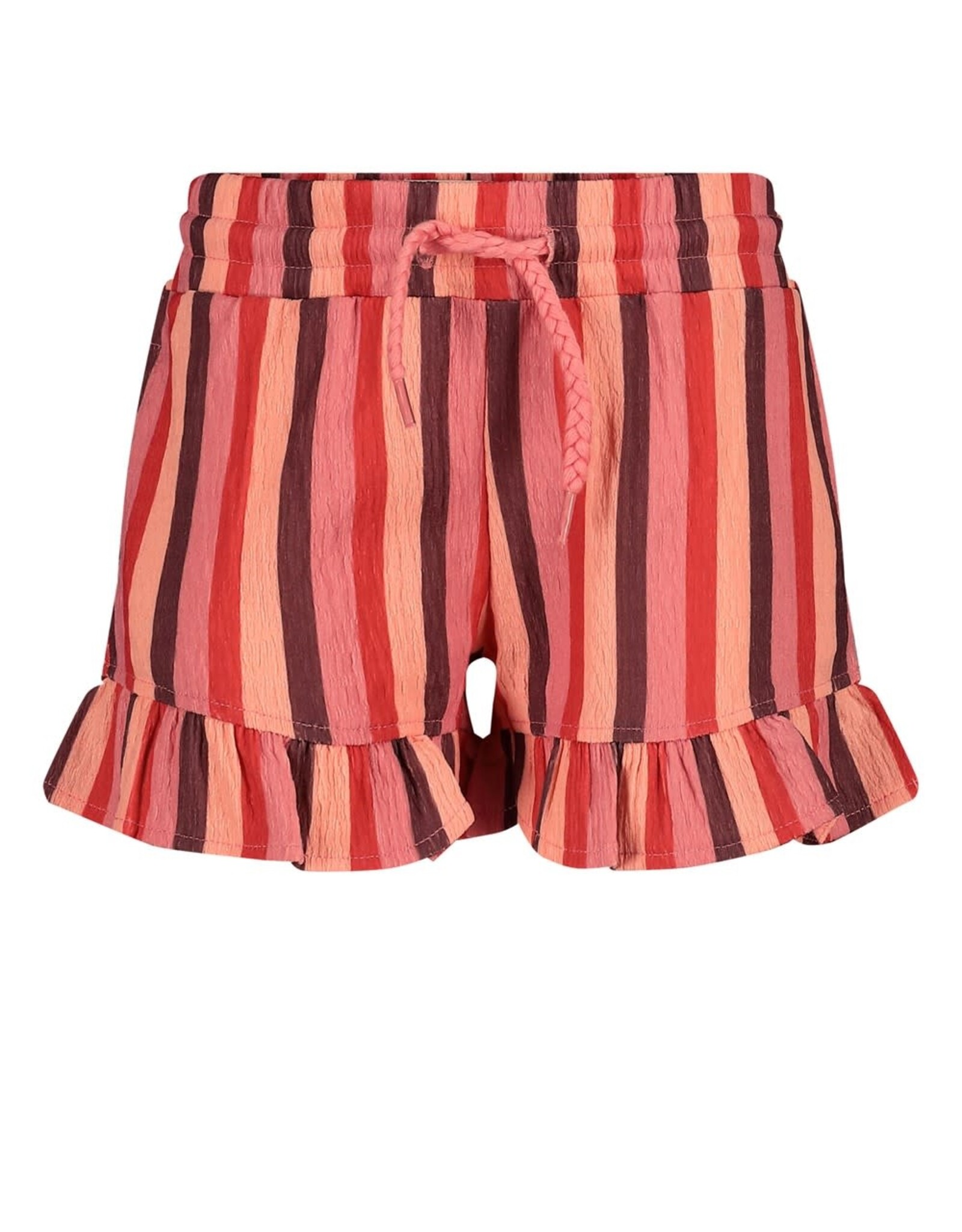 Jubel Short streep seersucker - Salsa Sunset Zalm