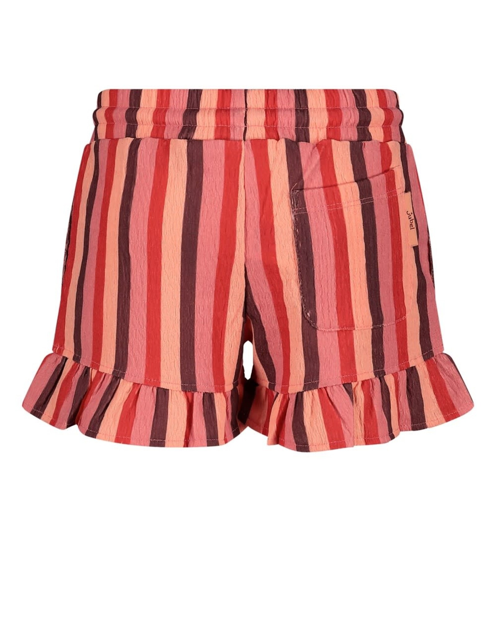 Jubel Short streep seersucker - Salsa Sunset Zalm