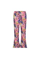 Jubel Flared broek AOP - Rolling into Spring Roze