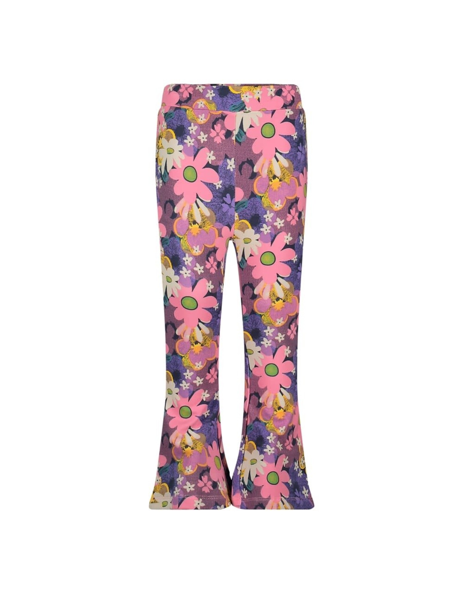 Jubel Flared broek AOP - Rolling into Spring Roze