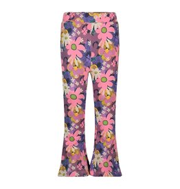 Jubel Flared broek AOP - Rolling into Spring Roze