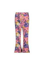 Jubel Flared broek AOP - Rolling into Spring Roze