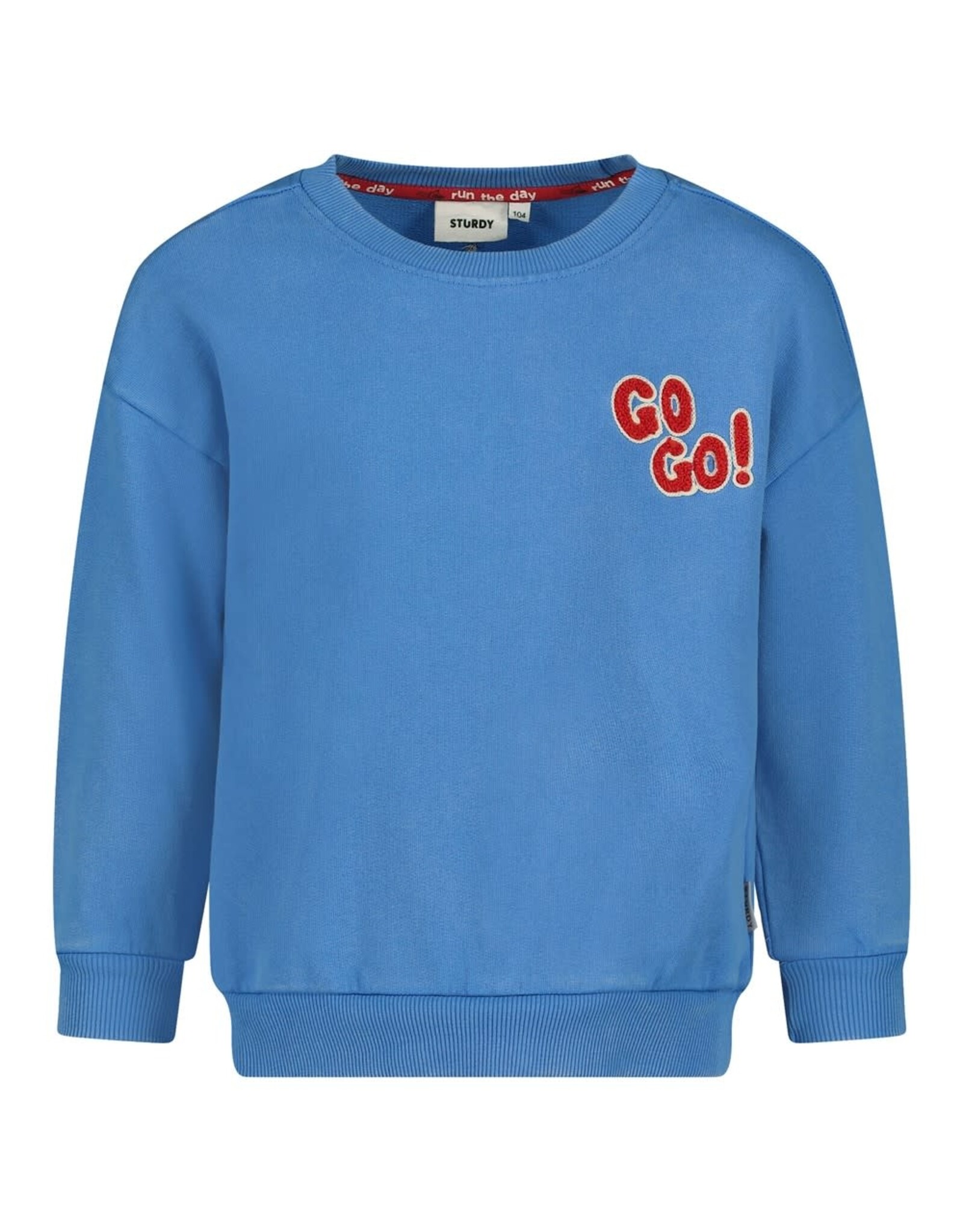Sturdy Sweater oversized - Run the Day Blauw