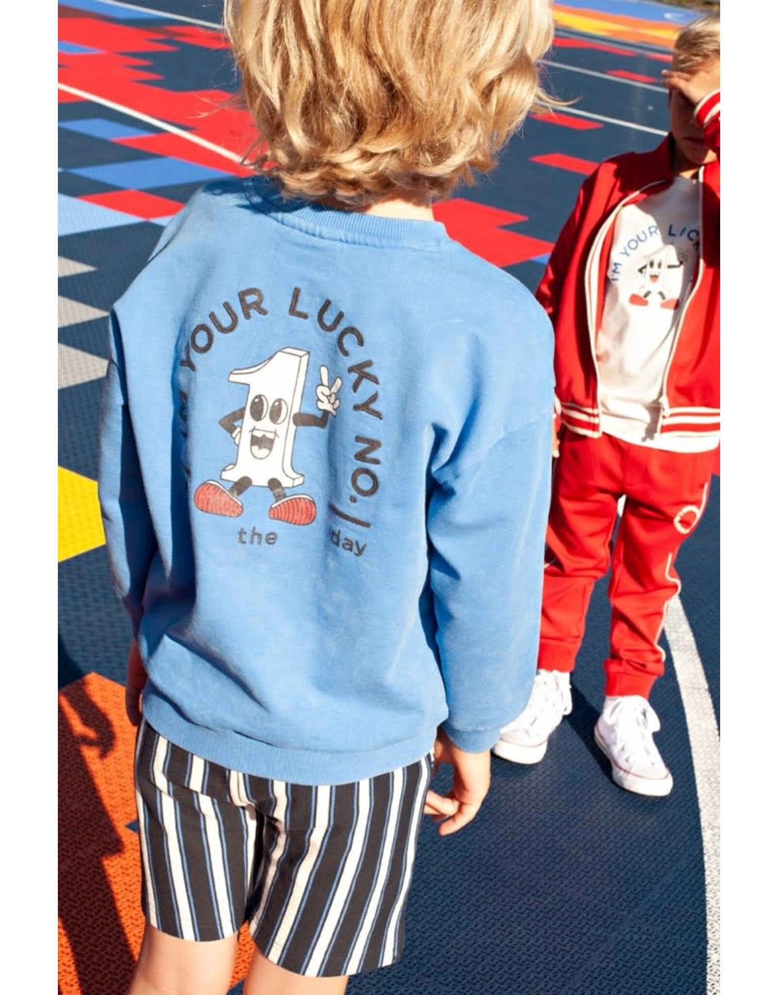 Sturdy Sweater oversized - Run the Day Blauw