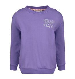 Jubel Sweater met backprint - Rolling into Spring Paars