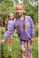 Jubel Sweater met backprint - Rolling into Spring Paars