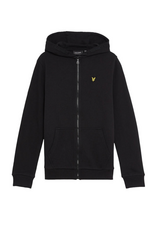Lyle & Scott Zip through hoodie jet black 9-10
