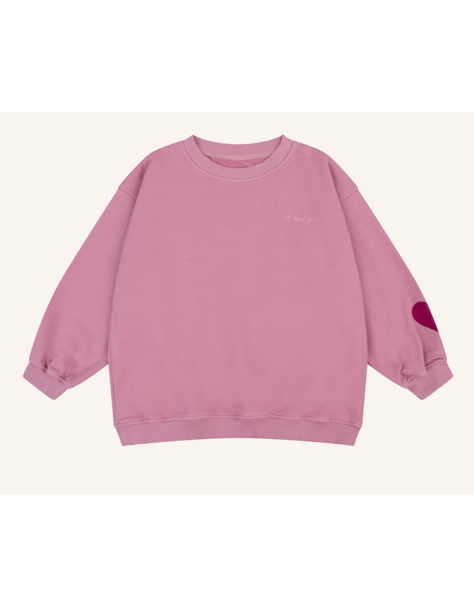 NAVY NATURAL I love you sweater lilas