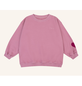 NAVY NATURAL I love you sweater lilas -