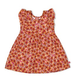 Feetje Jurk AOP - Love Peace Aloha Perzik