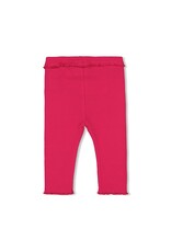 Feetje Legging rib - Love Peace Aloha Fuchsia