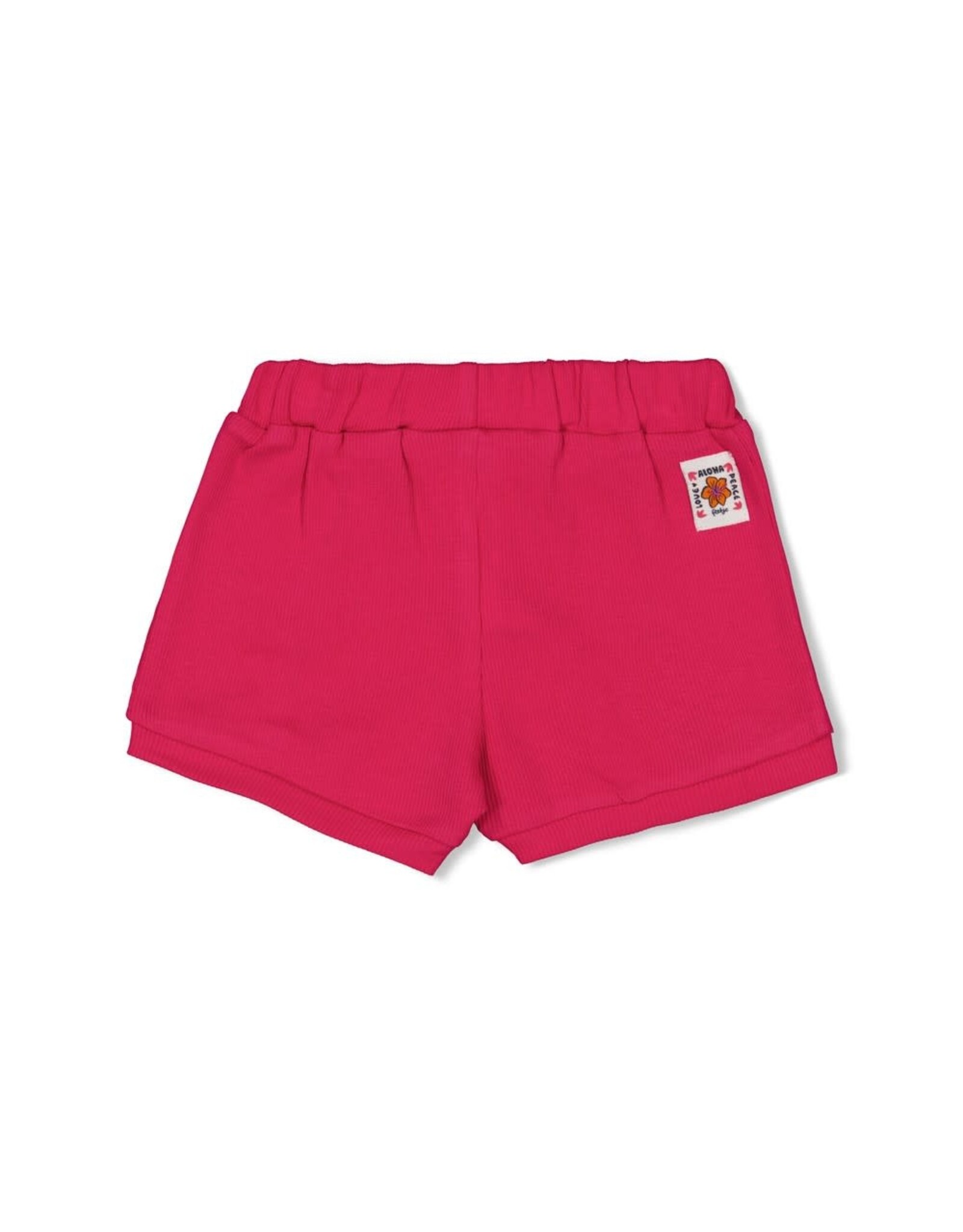 Feetje Short - Love Peace Aloha Fuchsia