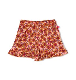 Feetje Short AOP - Love Peace Aloha Perzik