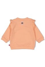 Feetje Sweater relaxed fit - Love Peace Aloha Perzik