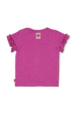 Feetje T-shirt - Love Peace Aloha Paars