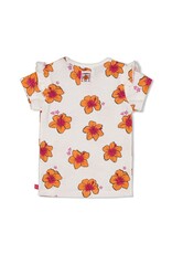 Feetje T-shirt AOP - Love Peace Aloha Wit