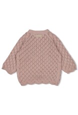 Feetje Vestje gebreid - Delicate Flower Taupe