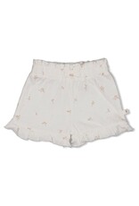 Feetje Short crinkle ruches AOP - Delicate Flower Offwhite