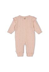 Feetje Pak pointelle rib AOP - Delicate Flower l.Roze