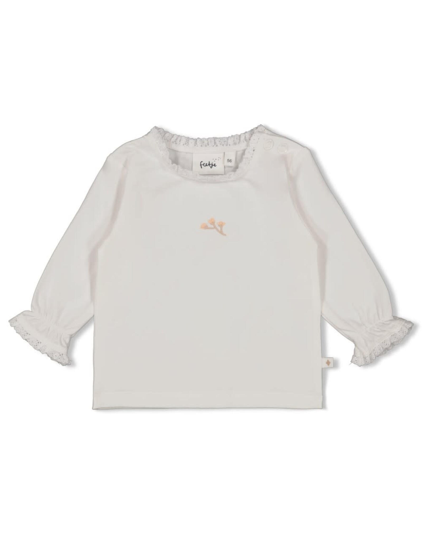 Feetje Longsleeve - Delicate Flower Offwhite