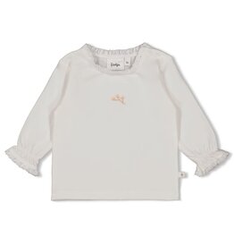 Feetje Longsleeve - Delicate Flower Offwhite
