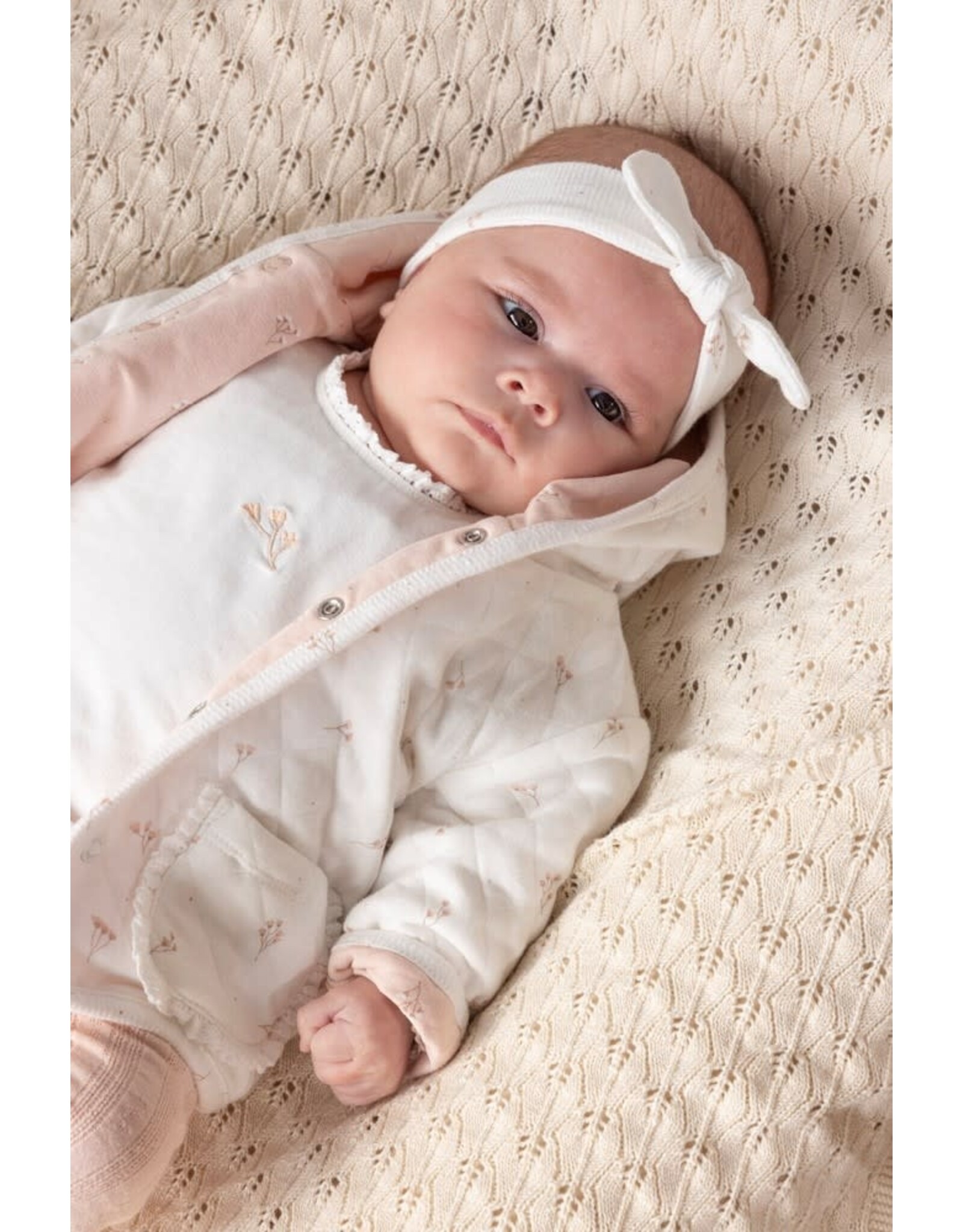 Feetje Longsleeve - Delicate Flower Offwhite