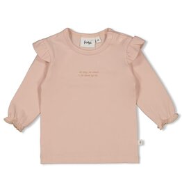 Feetje Longsleeve - Delicate Flower l.Roze