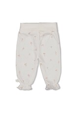 Feetje Broek crinkle AOP - Delicate Flower Offwhite