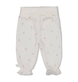 Feetje Broek crinkle AOP - Delicate Flower Offwhite