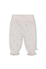 Feetje Broek crinkle AOP - Delicate Flower Offwhite