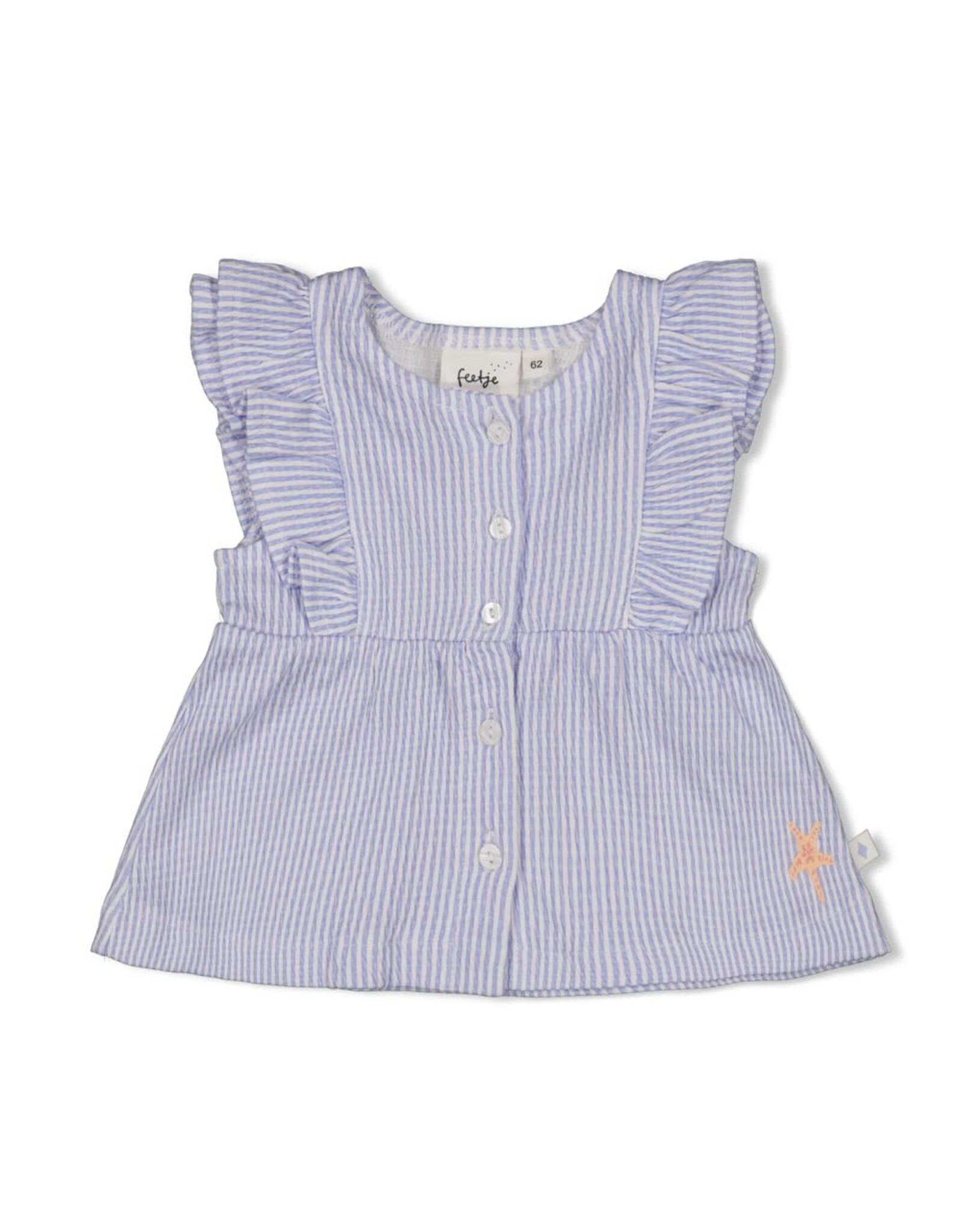Feetje Top streep crinkle - Sea La Vie Lavendel