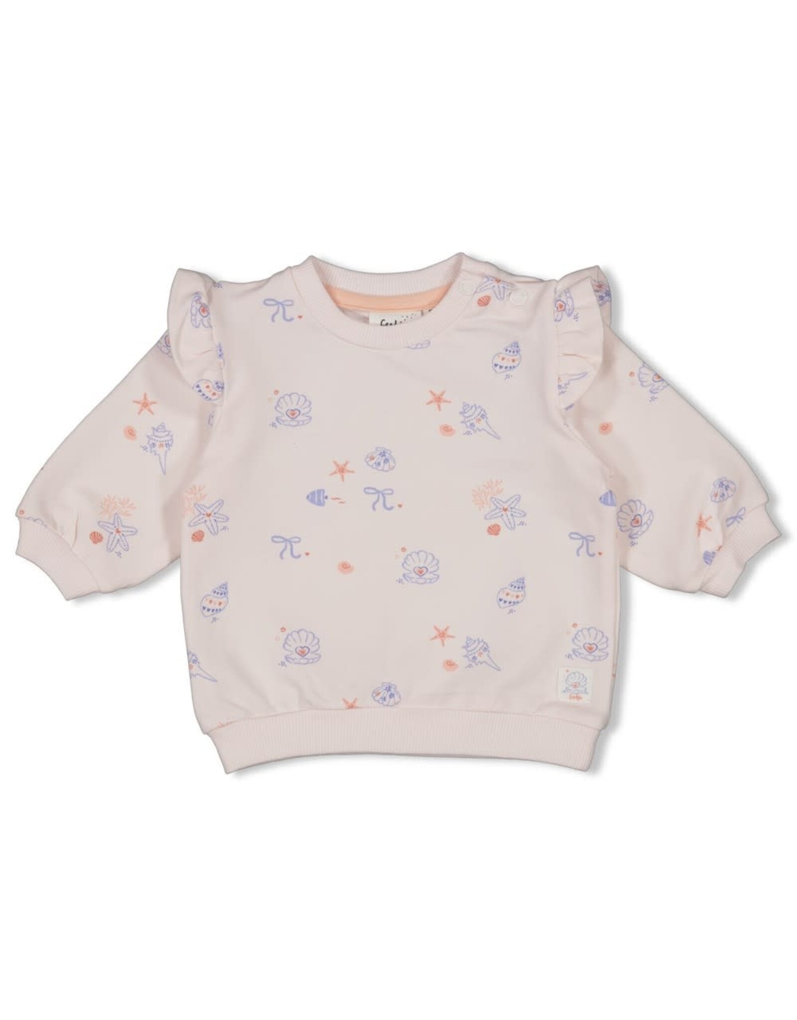 Feetje Sweater AOP relaxed fit - Sea La Vie l.Roze