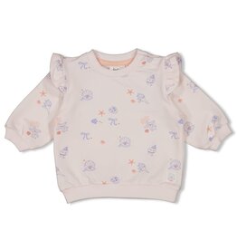 Feetje Sweater AOP relaxed fit - Sea La Vie l.Roze