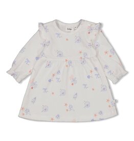 Feetje Jurk crinkle AOP l/m - Sea La Vie Offwhite