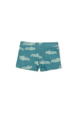 Feetje Zwembroekje AOP - You Croc my World Zeegroen