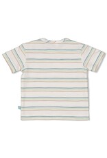 Feetje T-shirt streep - You Croc my World Offwhite
