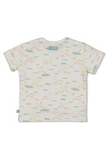 Feetje T-shirt AOP - You Croc my World Offwhite