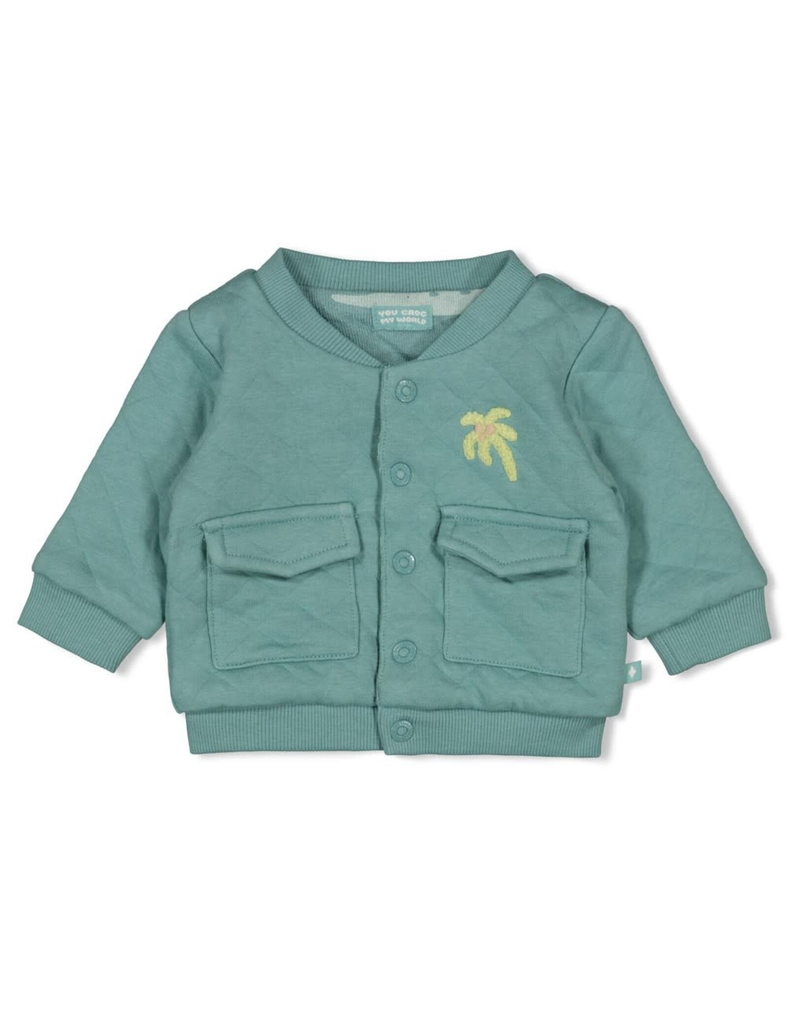 Feetje Omkeerbaar bomberjack - You Croc my World Zeegroen