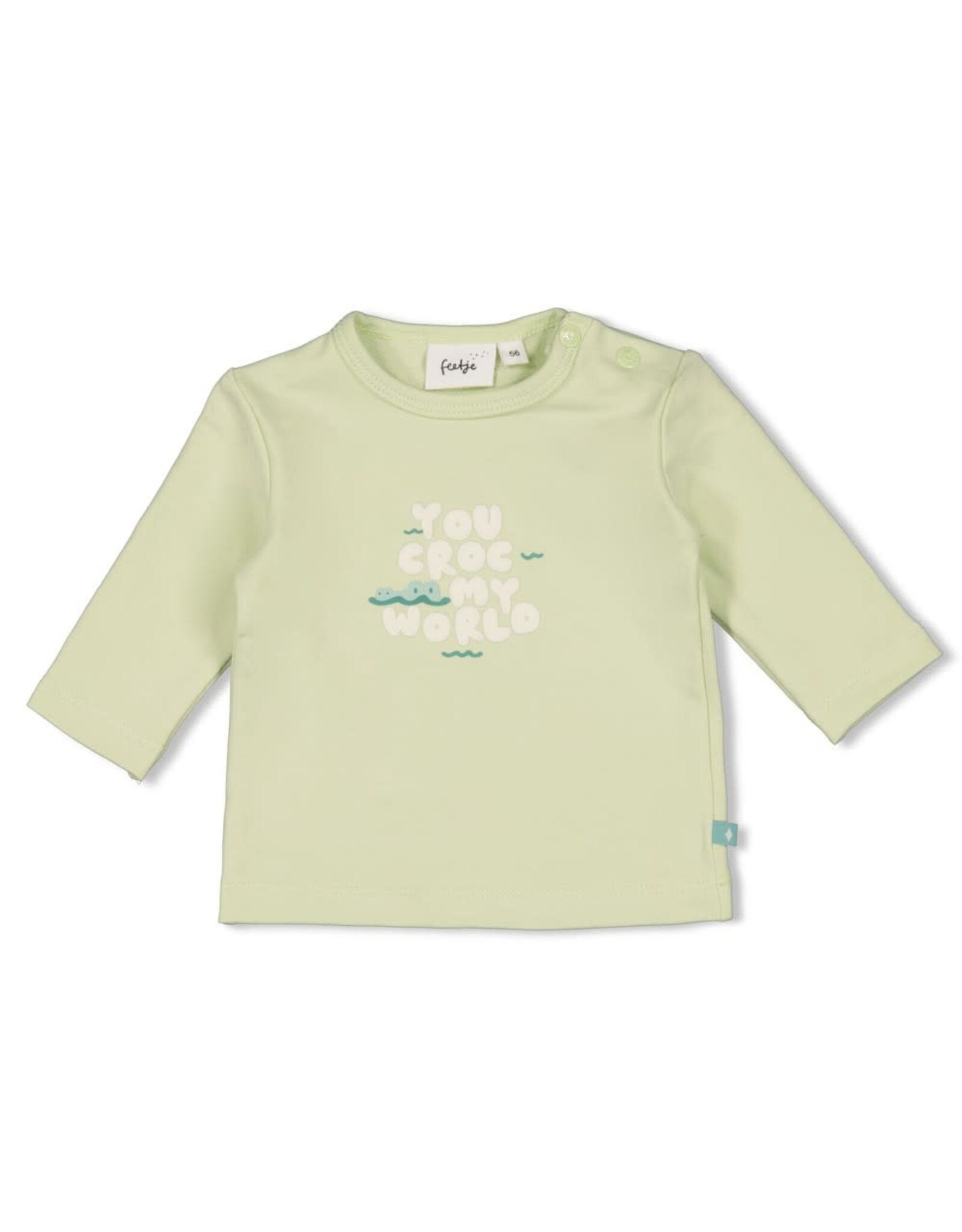 Feetje Longsleeve - You Croc my World Lime