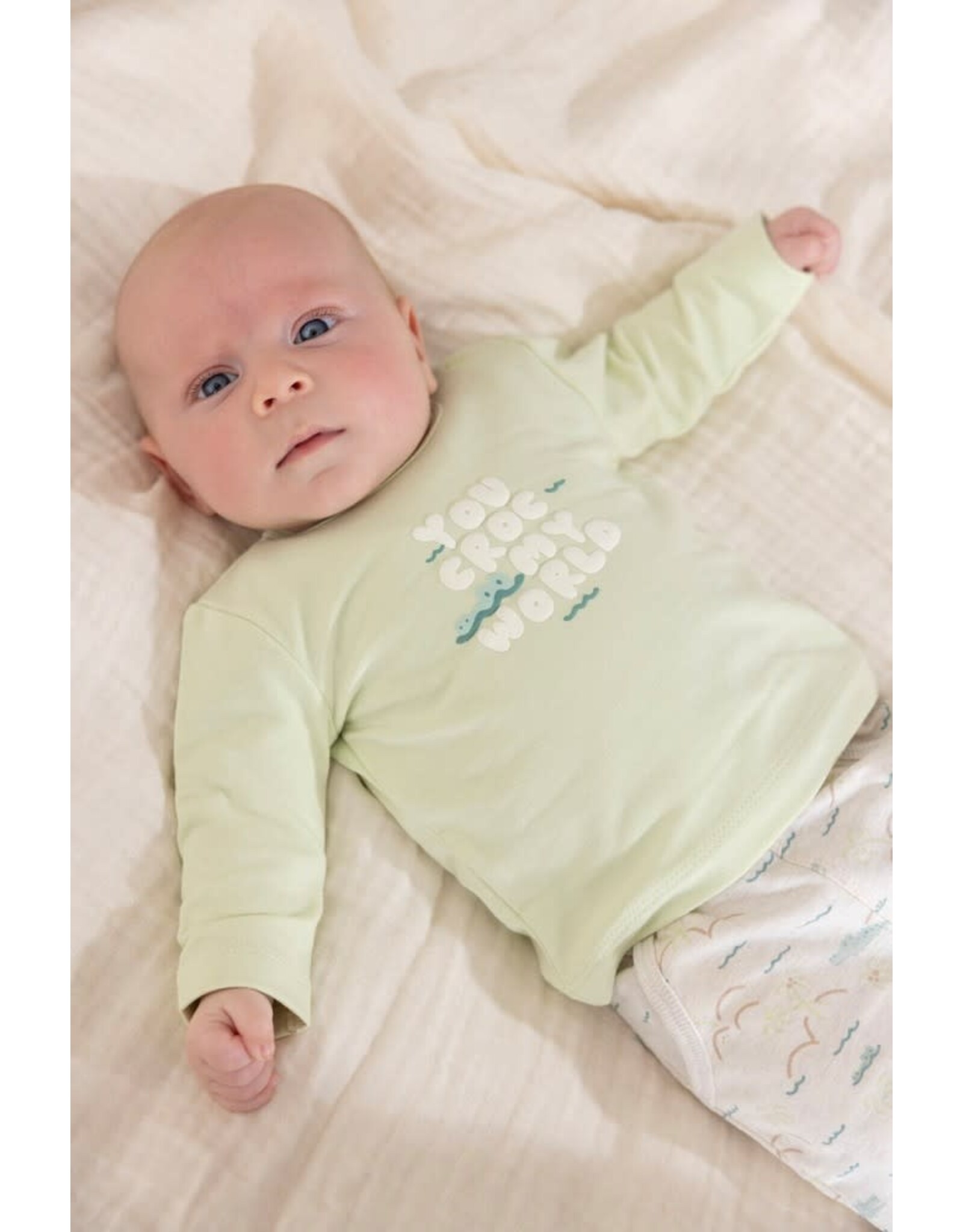 Feetje Longsleeve - You Croc my World Lime