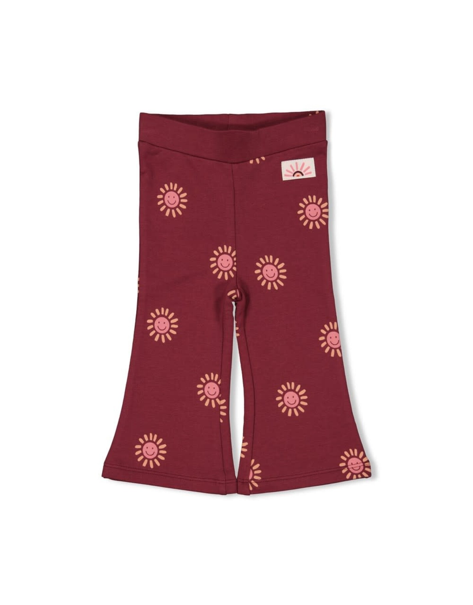 Feetje Flare broek AOP - Salsa Sunset Bordeaux