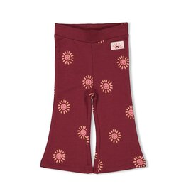 Feetje Flare broek AOP - Salsa Sunset Bordeaux