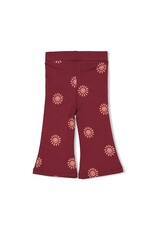 Feetje Flare broek AOP - Salsa Sunset Bordeaux