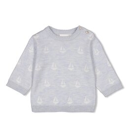 Feetje Sweater gebreid AO - The Knits Blauw melange