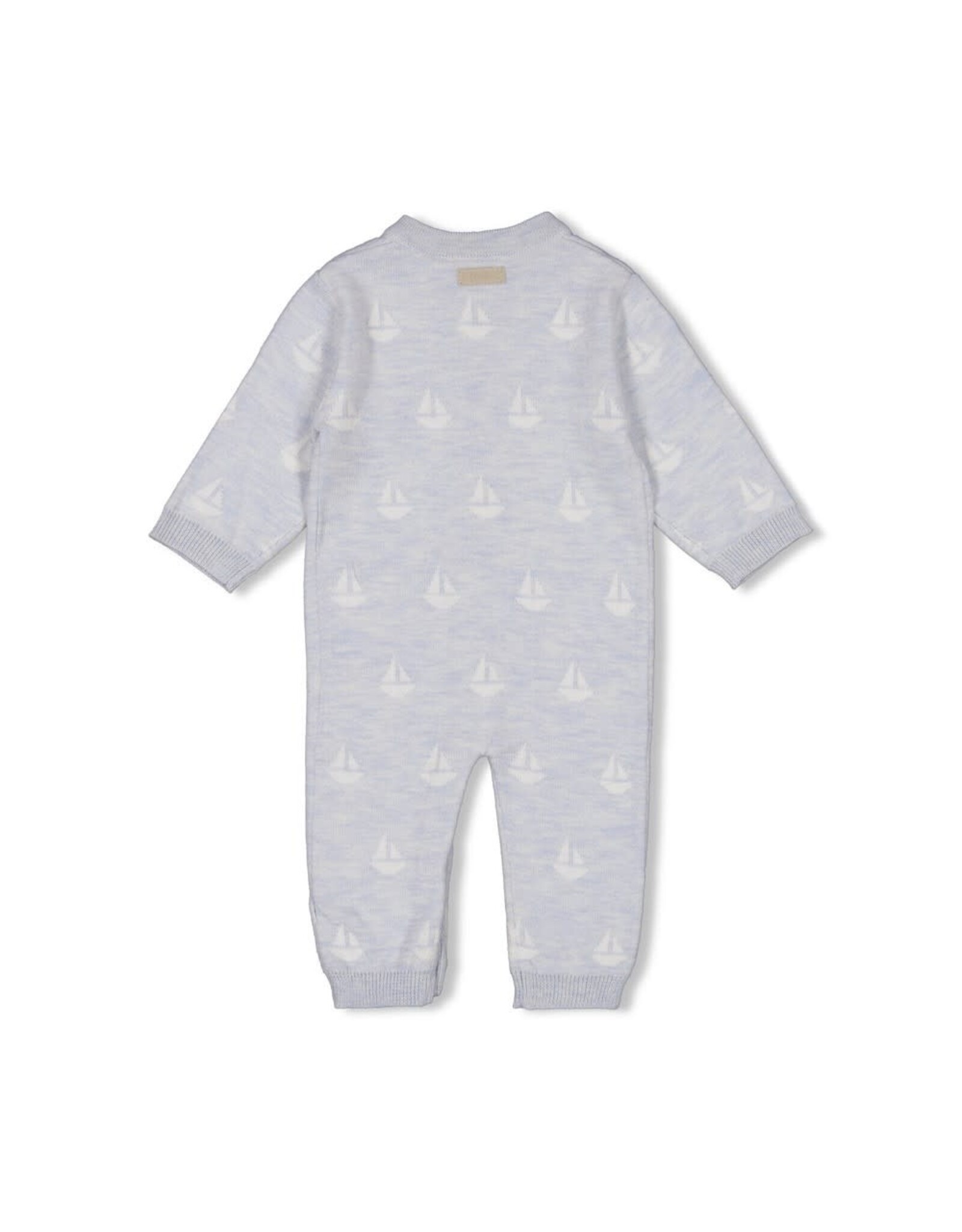 Feetje Pak gebreid AO - The Knits Blauw melange