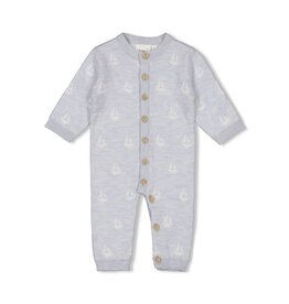 Feetje Pak gebreid AO - The Knits Blauw melange