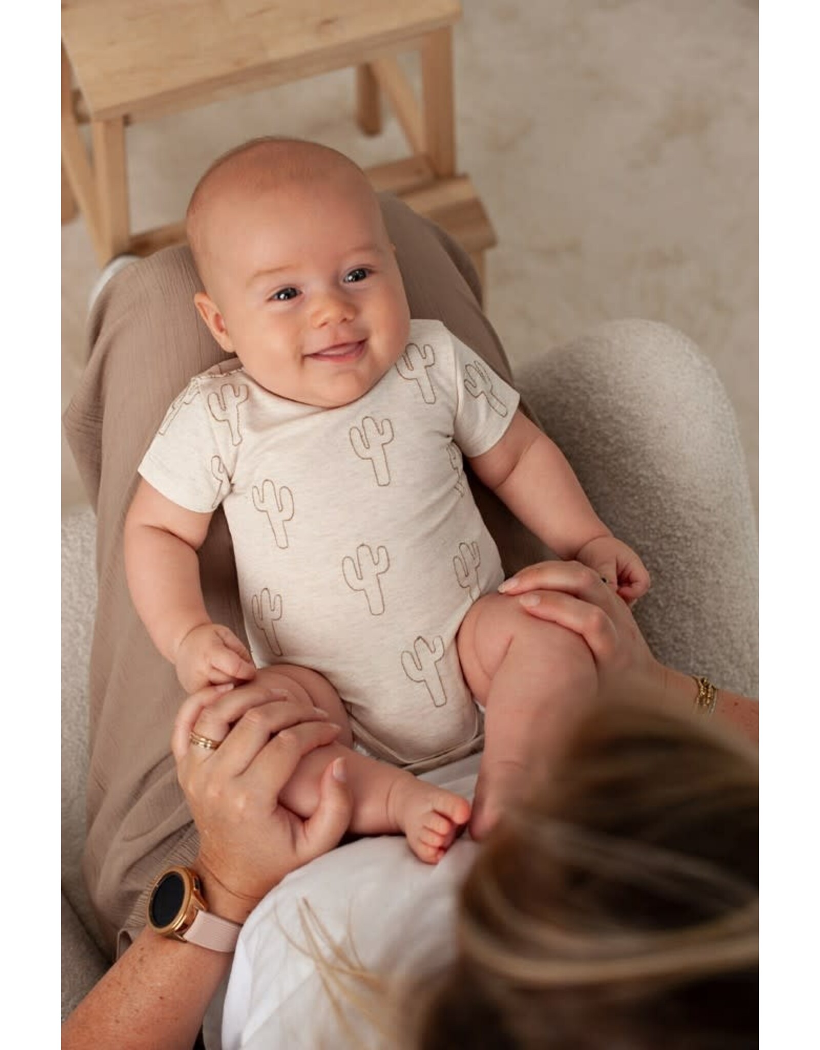 Feetje Romper AOP k/m - Sssiesta Offwhite melange